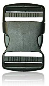 BOB-KRAFT - 1 x 40mm Steckschnalle, Steckverschluss, Kunststoff Klickverschluss, Klippverschluss, Steckschnalle für Beckengurt, Ersatzschnalle für Rucksack, 1 Stück, MADE IN EU