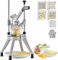 VEVOR Coupe-Frites Professionnel Manuel Coupe-Légumes Multifonction 4 Lames Inox 6,4/9,5/12,7 mm et Coupeur à 6 Quartiers Coupe Pomme de Terre Fruits en Bâtonnets Tranches pour Restaurant Cuisine