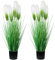colorspec Künstliche hohe Graspflanze mit Schilfblüten,1Töpfe, 83 cm/33 Zoll, künstliches Pampasgras, Zwiebelgras, grüne Bodenpflanzen, Türdekoration für Wohnzimmer, Badezimmer, Garten (Weiß)