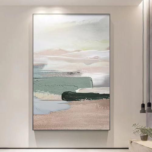 Tableau Peinture Huile Sur Toile Abstrait,Peinture Murale Peinte À La Main D'Art Moderne, Abstraite En Grès Faite À La Main, Peintures À L'Huile Peintes À La Main Sans Cadre Sur Toile, Art Mural