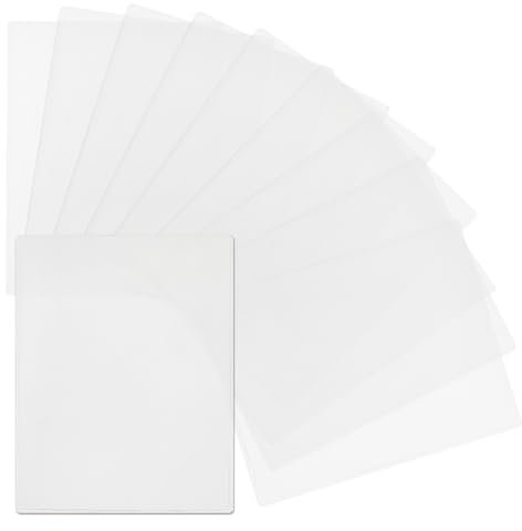 SUPERFINDINGS 10PCS 8.5x11 Inch Paper Protector Sheets Plastic Sleeves for Paper Clear Sheet Protectors Rigid Print Protectors Comic Book Top loaders, 29x22.7x0.1cm
