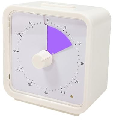 Temporizador visual de 60 minutos para niños, temporizador de tomate con funcionamiento silencioso