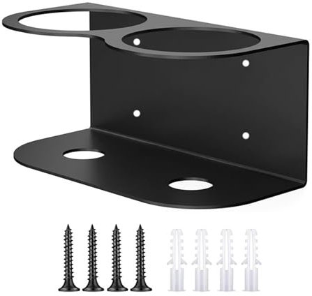 RRXIMHTT 3 All-Purpose Spray Bottle Bracket,Spray Bottle Holder Storage Rack, Rustproof Strong Load-Bearing Easy Install Wall Mount Paint Bottle Organizer,Powder Coated Steel Storage Rack for Garage