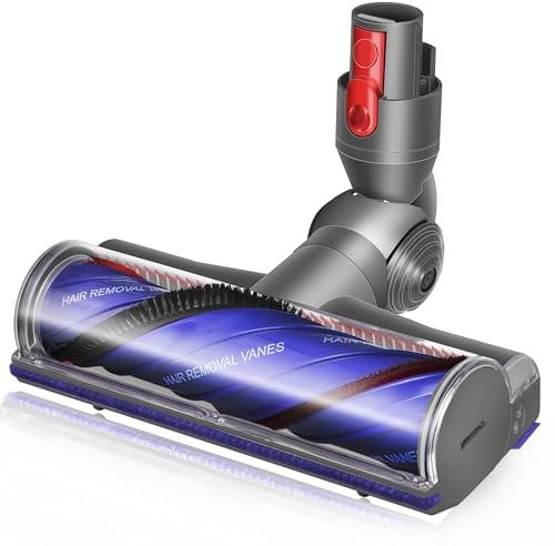 Arcets Cepillo de repuesto compatible con Dyson V7 V8 V10 V11 V15 rodillo apto para alfombras y suelos duros, fácil eliminación de pelo y cabello