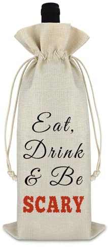 Halloween Gifts for Women Men Wine Bag Halloween Themed Gifts Halloween Party Decorations Wine Gift Bag Christmas Birthday Gifts Bachelorette Party Decors
