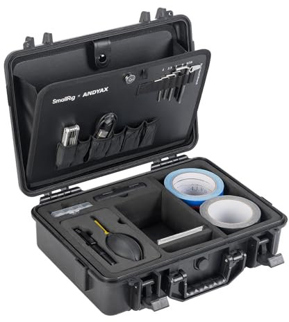 SMALLRIG x Andyax Toolbox for Creators, Camera Tool Box Hard Case Including Assembly Tool Set, Lens Cleaning Set, Data Storage and Transmission Set, Adhesive Labeling Set - 4562