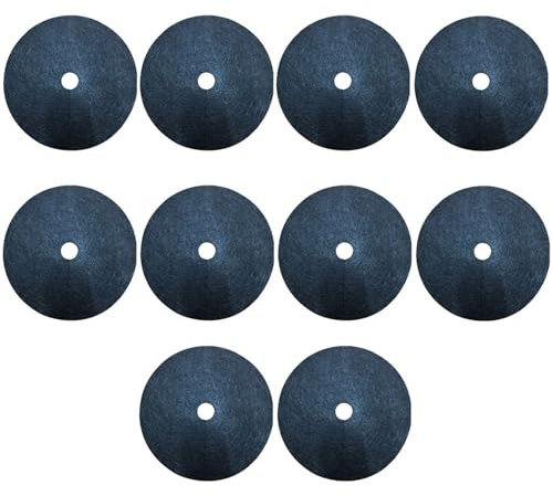 HWJFDC Baumschutz 10 Stück Block runde Bodendecker Baum Unkrautbekämpfung Stoff Mulch Vlies Barrierematte Outdoor Garten(15x2cm)