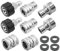Hoypeyfiy 8 Pcs Pressure Washer Adapter Set, M22 Swivel to 3/8 Inch Quick Connect, 3/4 inch to Quick Release, Stainless Steel Garden Hose Connect Fittings