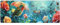 Rotkehlchen Mousepad XXL 600x300x3mm Groß Gaming Mauspad Rose Mouse Pad mit Genähten Kanten,Wasserdicht Rutschfeste Gummibasis Verbessert Präzision und Geschwindigkei,Mauspad Groß Office PC Lapto