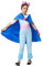 Lito Angels Deguisement Costume Robe de Bo Story Combinaison avec Cape et Serre-tête pour Enfant Fille Taille 9-10 ans, Bleu