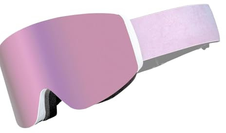 Ski Accessories, Snowboard Goggles, Anti-Fog Ski Goggles, UV400 Ski Goggles, Ski Goggles Women Magnetic Ski Glasses with Anti Fog and UV400 Protection for Skiing, Snowmobiling, and Mountaineering