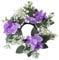 Ohulelks Kerzenständer für Hochzeiten, Kranz, Pflanzen, Kerze, Aromatherapie, Ringhalter, Tischdekoration, Violett