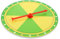 HAWILLOSCH 1 Stück Pinning Schalter-Controller Zubehör Spinnen kleines Rad spaß evengers The Match Decor Mini- Gewinnspielrad Sich drehendes Preisrad PVC Green
