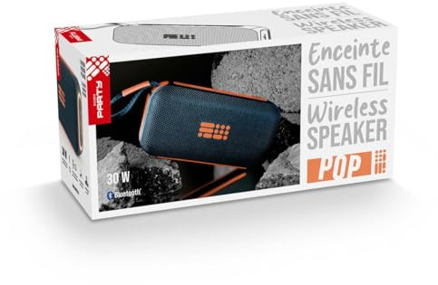 Bigben Bluetooth Lautsprecher mit Lichteffekte, Bluetooth 5.3 Musikbox, 30W Lautsprecher, 30 Std Akku, TWS Paarung, AUX, USB & TF Kartenleser, Geeignet Outdoor/Party/Reisen