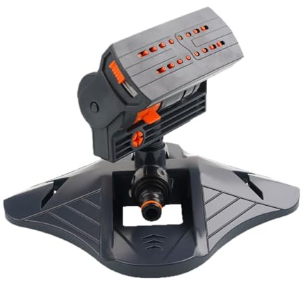 Garden Sprinkler Head 360° Rotierender Wassersprüher 16 Löcher | Automatische Bewässerung | Effizientes Wasserspargerät für Beete, Bauernhöfe, Gemüsegärten, Hinterhof und Rasen