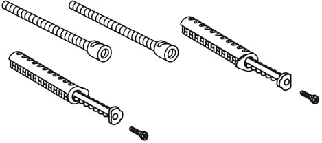 MEPA Verlängerungsset 80 mm A31/B31/P31 (LxBxH 250x30x200 mm, für MEPA UPSK A31/B31/P31, aus Kunststoff, Ersatzteil für Spühlkasten) 590223