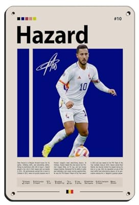 by Eden Hazard Blechschild, Vintage, Metall, Pub, Club, Café, Bar, Zuhause, Wandkunst, Dekoration, Poster, Retro, 20 x 30 cm