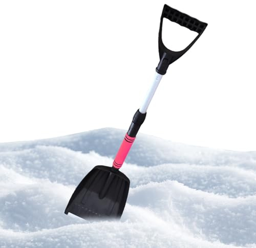Tragbare Schneeschaufel Für Auto,71-86 cm Teleskop Schaufel Mit Griff,Kompakte Schneeräumschaufel mit Griff - Für Truck SUV ATV Scheibe Einfahrt Camping