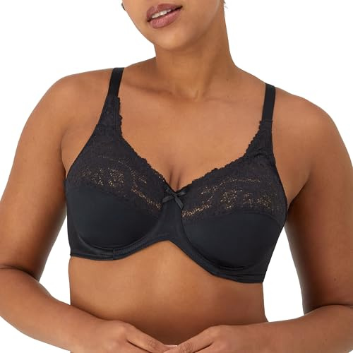 Lilyette Women's Microfiber Minimizer, Black, 36C
