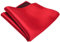 TigerTie gewebtes Designer Satin Seideneinstecktuch in verkehrsrot Uni einfarbig - Pochette 30 x 30 cm - Einstecktuch 100% reine Seide