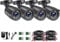 ZOSI 4 Pack 2MP 1080p HD-TVI Home Security Camera Outdoor Indoor 1920TVL, 24PCS LEDs, 80ft Night Vision, 90°View Angle, Weatherproof Outside Surveillance CCTV Bullet Camera(Black)