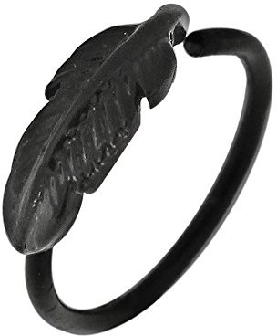 Monster Piercing Piercing, Piercing, Piercing, für Ohr, Tragus, Helix, eloxiert, Tribal Anker, 16 Gauge, 8 mm, 316L Chirurgenstahl, Schwarz