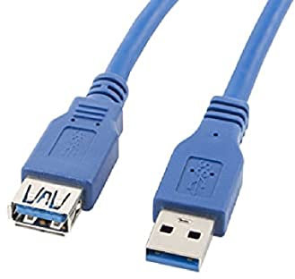 LANBERG Cable ALARGADOR USB 3.0 Macho Hembra 1.8M Azul