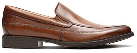 Clarks Tilden Free, Mocassini Uomo, Marrone Dark Tan Leather, 39.5 EU