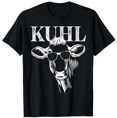 Lustiges Kuh Kuhl wie Kühe mit Sonnenbrille Bauer Geschenk T-Shirt