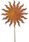 B2S BACK2SEASON Gartenstecker Sonne Metall Rost Gartendeko Beetstecker Edelrost Stecker Rasenstecker H=60cm