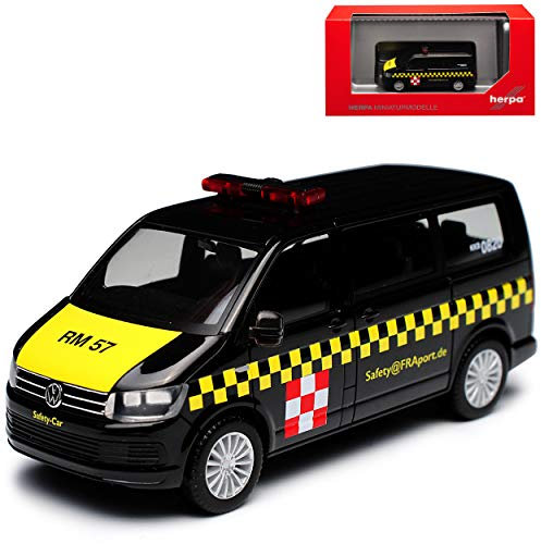 Volkwagen T6 Multivan Fraport Flughafen Frankfurt Personen Transporter Schwarz T5 Ab 2. Facelift 2015 H0 1/87 Herpa Modell Auto