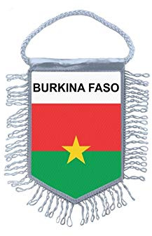 Akachafactory Wimpel mini Flagge Fahne flaggen miniflagge Burkina Faso