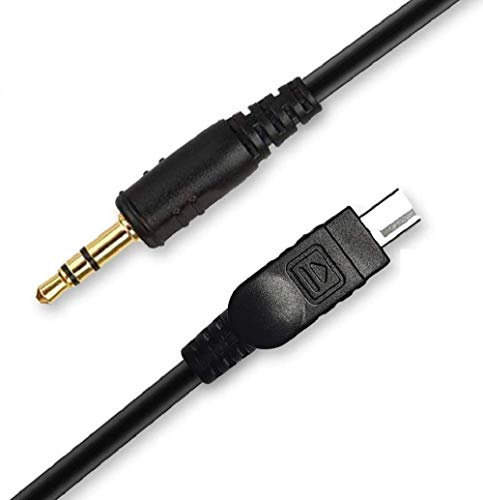 Pixel Fernauslöser Verbindungskabel DC 3,5 mm Klinke Kabel für Auslöser (z.B. Pixel Timer-Fernauslöser) und für Nikon Z7 Z6 Z5 D750 D780 D7500 D7200 D7100 D5600 D5500 D5300 D610 P7700 P7800 P950