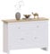 Vida Designs Arlington Sideboard, Buffet Table, Cupboard Cabinet (White & Oak, 2 Drawer 3 Door)