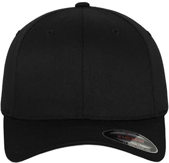 Flexfit Unisex 6277-Flexfit Wooly Combed Flexfit Wooly Combed, blk/blk, Kids