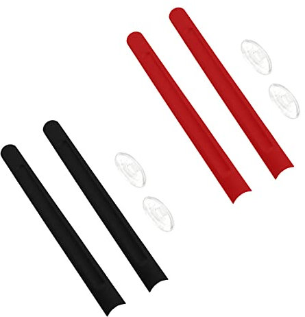 BlazerBuck Ersatz-Ohrstöpsel und Nasenbügel für Oakley Deringer OX5066 Brillen, Schwarz/Rot, 0