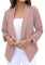 GRECERELLE Cardigan long en tricot pour femme, cardigan ample à manches longues, pull surdimensionné pour l'automne, l'hiver et le printemps, 06 rose, 48-50