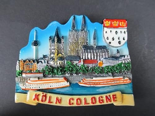 Magnet Köln Dom Cologne Poly Relief 7 cm Germany Souvenir,NEU
