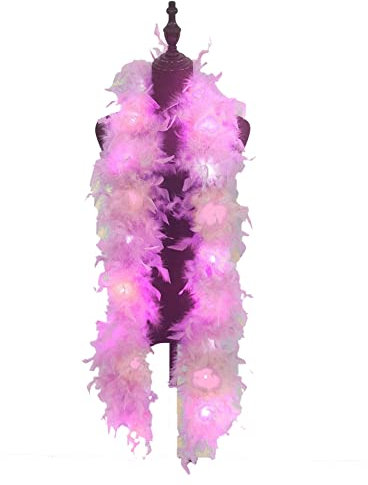 ISKAEN Weihnachtsgirlande Weiß Feder Deko, Flauschigen Feder Girlande Tannengirlande Hängende Dekoration Weihnachtsdeko für Fenster Dekoration Türen Kamine Treppen Wand Tür Kamin Geländer, 180cm