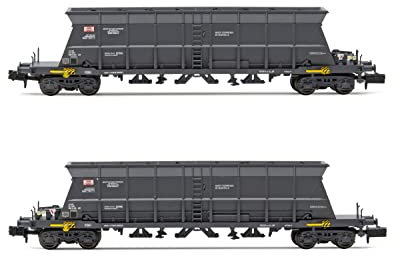 SNCF Kohle-Schotterwagen Faoos „S.G.W.“, 4 Achsen, 2 Stück, Epoche IV