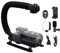 Kamerastabilisator,U-förmiges Kamera-Gyro-Stabilisator-Set | Handheld-Video-Rig für Camcorder mit Fülllicht-Telefonhalter-