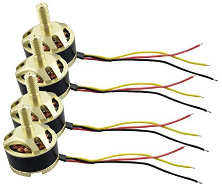 JoiJoy Bürstenloser Motor CW CCW für Hubsan X4 H501S H501C Drohne Quadcopter, Gold, 4 Stück