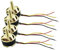JoiJoy Bürstenloser Motor CW CCW für Hubsan X4 H501S H501C Drohne Quadcopter, Gold, 4 Stück