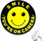 SINMAO Smile Your on Camera Signs Alu with Self-adhesive Diameter 10cm Round Small Smile Your on Camera Signs for Car Window