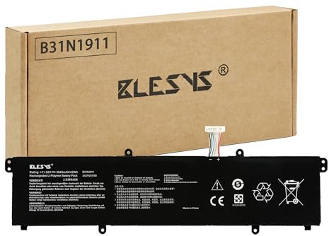 BLESYS B31N1911 Akku für Asus VivoBook Flip 14 TM420IA TM420UA TP420 TP420IA TP420UA TP470EA TP470EZ A413 F413 K413 M413 M413DA M413IA M413UA X421 X421IA X421UA Serie C31N1911 Laptop 11.55V 42Wh