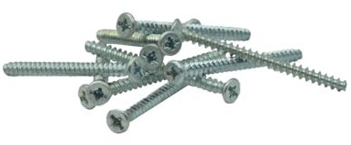 O4L Gerätschrauben für Unterputz Schalterdosen, Senkkopf, Kreuz 3,2x40mm 20 Stück