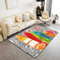 HATEGE Teppich Wohnzimmer 100 x 150 cm Waschbar Surfbrett, Outdoor Teppiche Kurzflor 3D Japanisches Thema, Carpet Flauschig Surfbrett ZP173