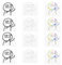 GUTERTOP 12 Stück Mittelfinger Aufkleber, Lustige Autoaufkleber, Auto Sticker Lustig für Auto Wandfenster, Motorrad, Laptop