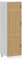 vidaXL Porto Kitchen Cupboard/Storage Cabinet - Artisan Oak - Engineered Wood - 60x57x207 cm - Modern Adjustable Shelf Unit