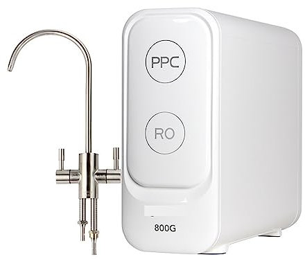 DCDCD Excellent Distributeur d'eau Potable Non Électrique en Plastique À Osmose Inverse À Double Sortie Simple 800G